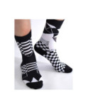 Chaussettes asymétrique Smocking Psychédélique