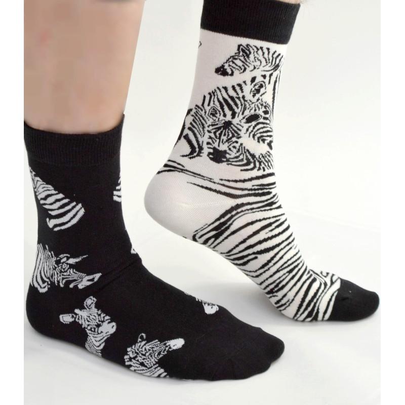 Chaussettes Asymétriques Zébres Ludiques