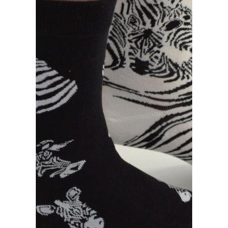 Chaussettes Asymétriques Zébres Ludiques