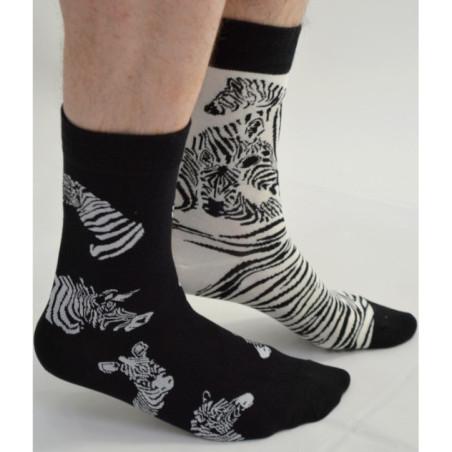 Chausssettes fil de joie Fleurs revers pois