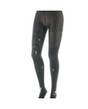 Collant Lycra Berthe aux grands Pieds Gris Vagues noires Marron