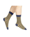 Chaussettes en Soie Berthe aux grands Pieds Rayures