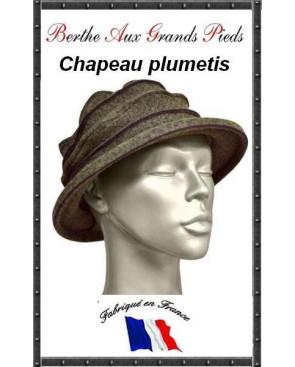  Chapeau Retro Venitien Berthe Aux grands pieds prune
