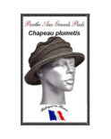 Chapeau Retro Venitien Berthe Aux grands pieds