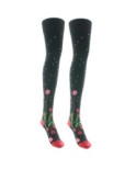 Jambière Hiver Berthe aux Grands Pieds Bouquet Fleuri
