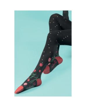 Jambière Hiver Berthe aux Grands Pieds Bouquet Fleuri