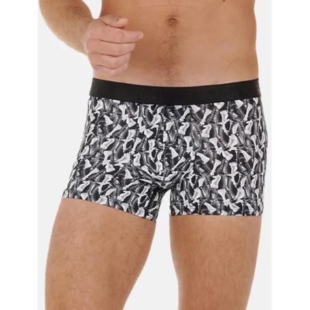 Boxer-hom-chess-microfibre-imprimé-piéces-d-echecs-avant