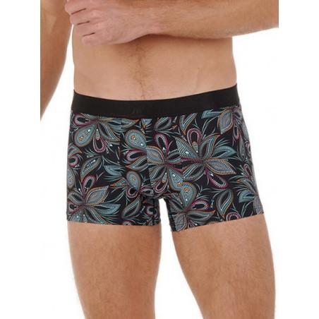 Boxer-hom-Mario-microfibre-imprimé-Fleuri-avant