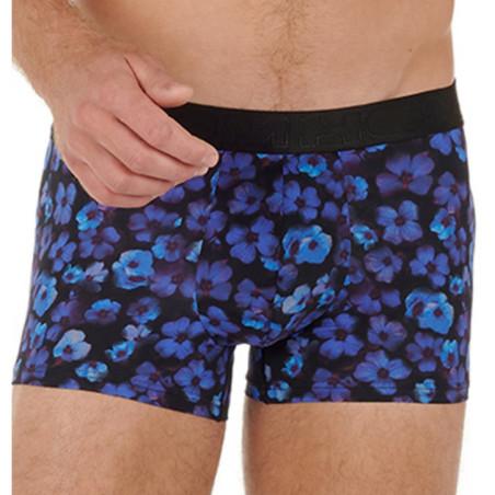 Boxer-hom-will-microfibre-imprimé-bleuet-avant