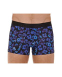Boxer Hom Will Imprimé Fleurs Bleues