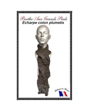  Echarpe Venitienne retro Berthe aux Grands Pieds prune