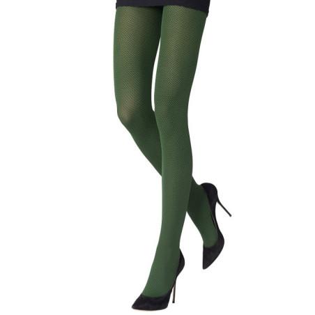 collant-hiver-emilio-cavallini-effet-optique-grain-de-riz-vert-noir