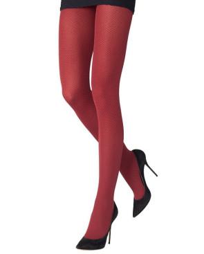  collant-hiver-emilio-cavallini-effet-optique-grain-de-riz-rouge-noir