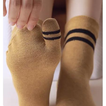 Chaussettes Japonaises Tabis coton rayures chic