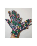 Gants imprimé Fleuris Harmonia bleu Caprices