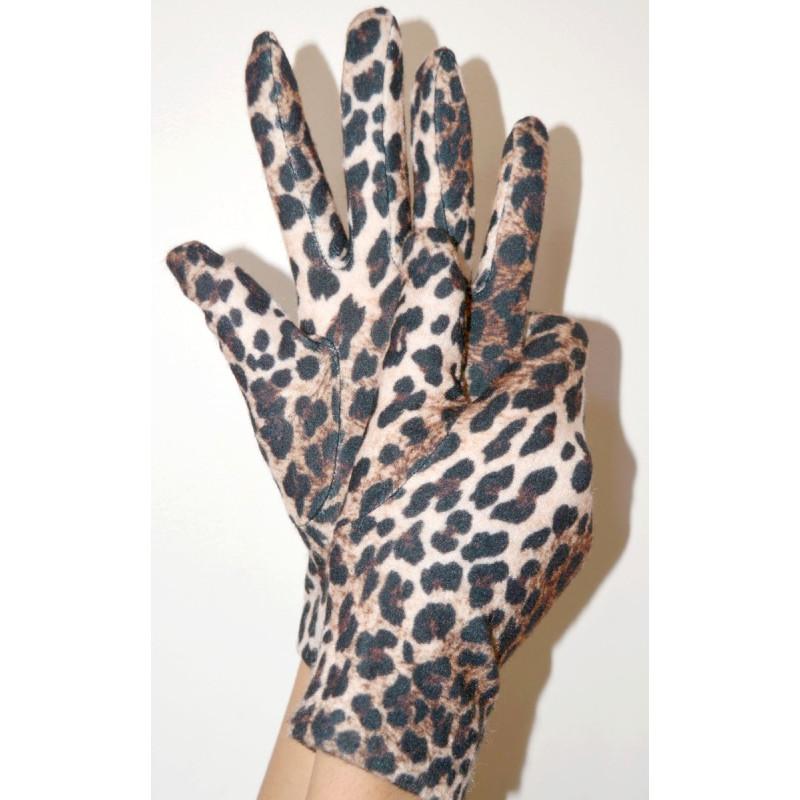 Gants imprimé Léopard Caprices Ixli