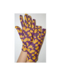 Gants Polaire imprimé feuilles de Ginko