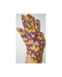 Gants Polaire imprimé feuilles de Ginko