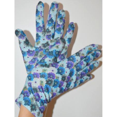 Gants Ixli   Marguerites Lucina Caprices Bleu