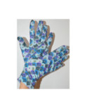Gants Ixli Lucina petites Fleurs bleus Caprices