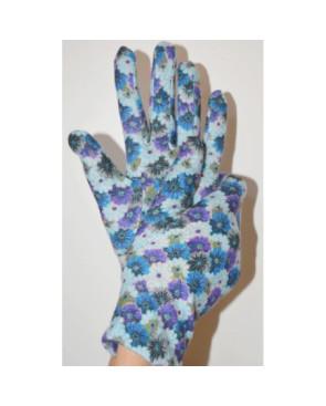 Gants Ixli Lucina petites Fleurs bleus Caprices