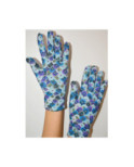 Gants Ixli Lucina petites Fleurs bleus Caprices