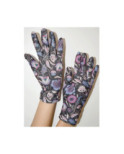 Gants Ixli lucinda Fleuris Noir et roses
