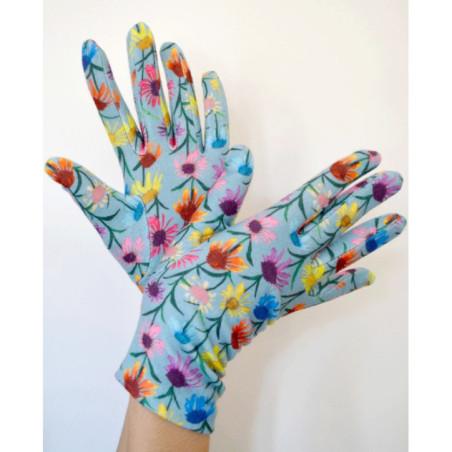 Gants Polaire imprimé Fleurs Ophélia