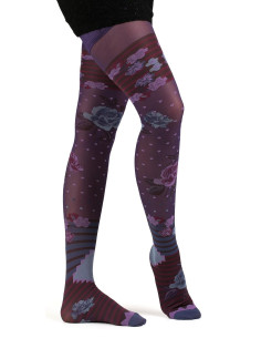 Bas Top à flleurs Violette Dub et Drino