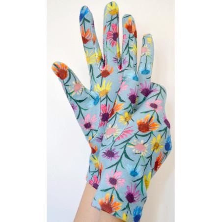 Gants Polaire imprimé Fleurs Ophélia