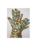 Gants Ixli  Sita Kimo bouquet feuillus Vert