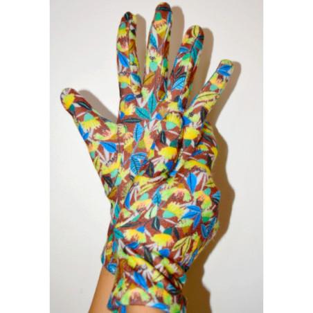 Gants Ixli  Sita Kimo bouquet feuillus Vert
