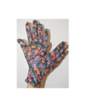 Gants Ixli imprimé Fleurs de suki Caprices Pourpre