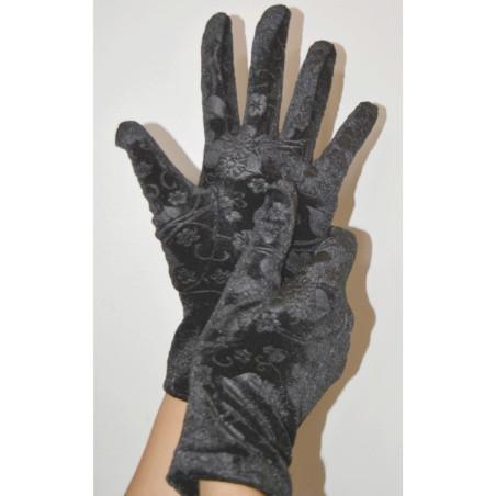 Gants Ixli Velours dentelle Flockée Maggy Caprices
