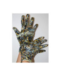 Gants Ixli imprimé Morgana noir Caprices