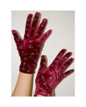 Gants velours imprimé Romantic Velvet