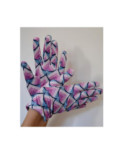 Gants Ixli  Velours imprimé Youki Roses Caprices