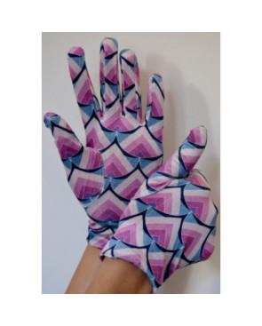 Gants Ixli  Velours imprimé Youki Roses Caprices