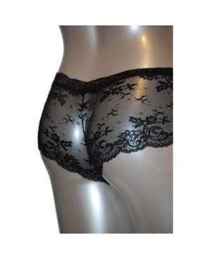  Shorty Fine dentelle Moretta noir Arr