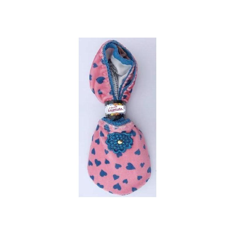 Chausson de voyage rigolos Petits Coeurs Caprices