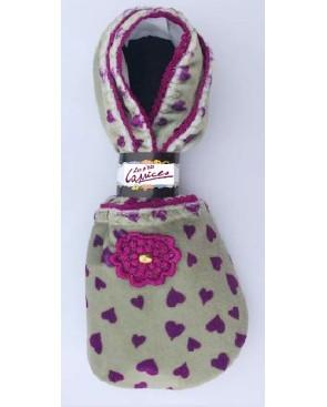 Chausson de voyage rigolos Petits Coeurs Caprices