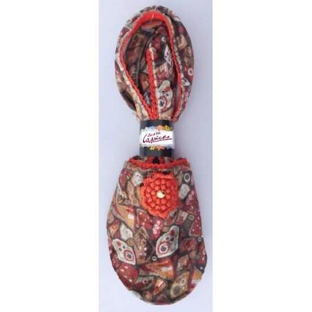 Chausson De voyage en tissu Puzzle Psychédélique Caprices