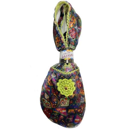 Chausson De voyage en tissu Puzzle Psychédélique Caprices