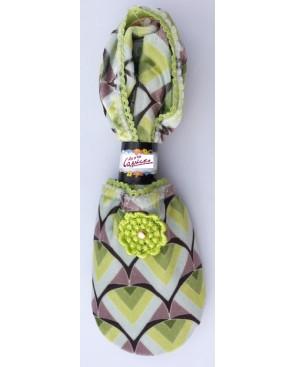 chausson-coréen-polaire-lpc-youki-light-green