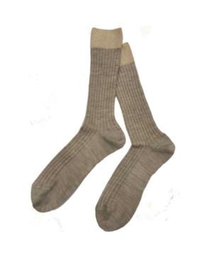 Chaussette-cotes-revers-lurex-non-comprimant-laine-sangaicomo-DC-BEIGE