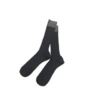 Chaussettes fines laines à cotes revers lurex