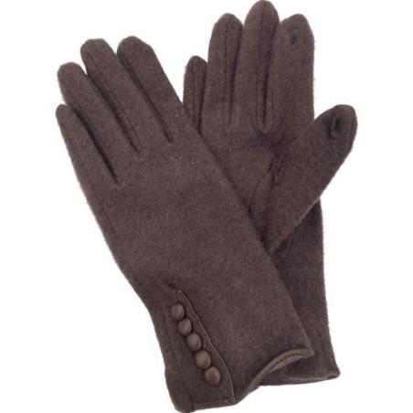 Gants-tactile-feutres-de-laine-boutonniére-MCBURN-marron