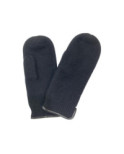 Moufles D'hiver Pure laine vierge revers Cuir