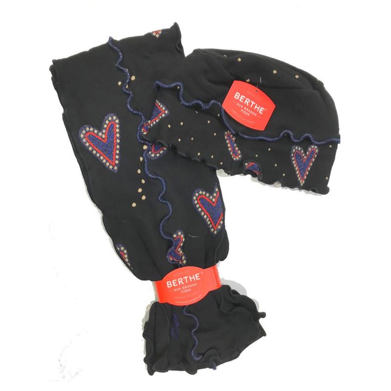 Coffret Echarpes et Bonnet Berthe Coeurs orfèvre