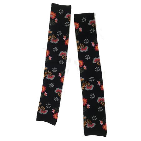 Mitaines Manchons coton fleurs  patchwork Cronert
